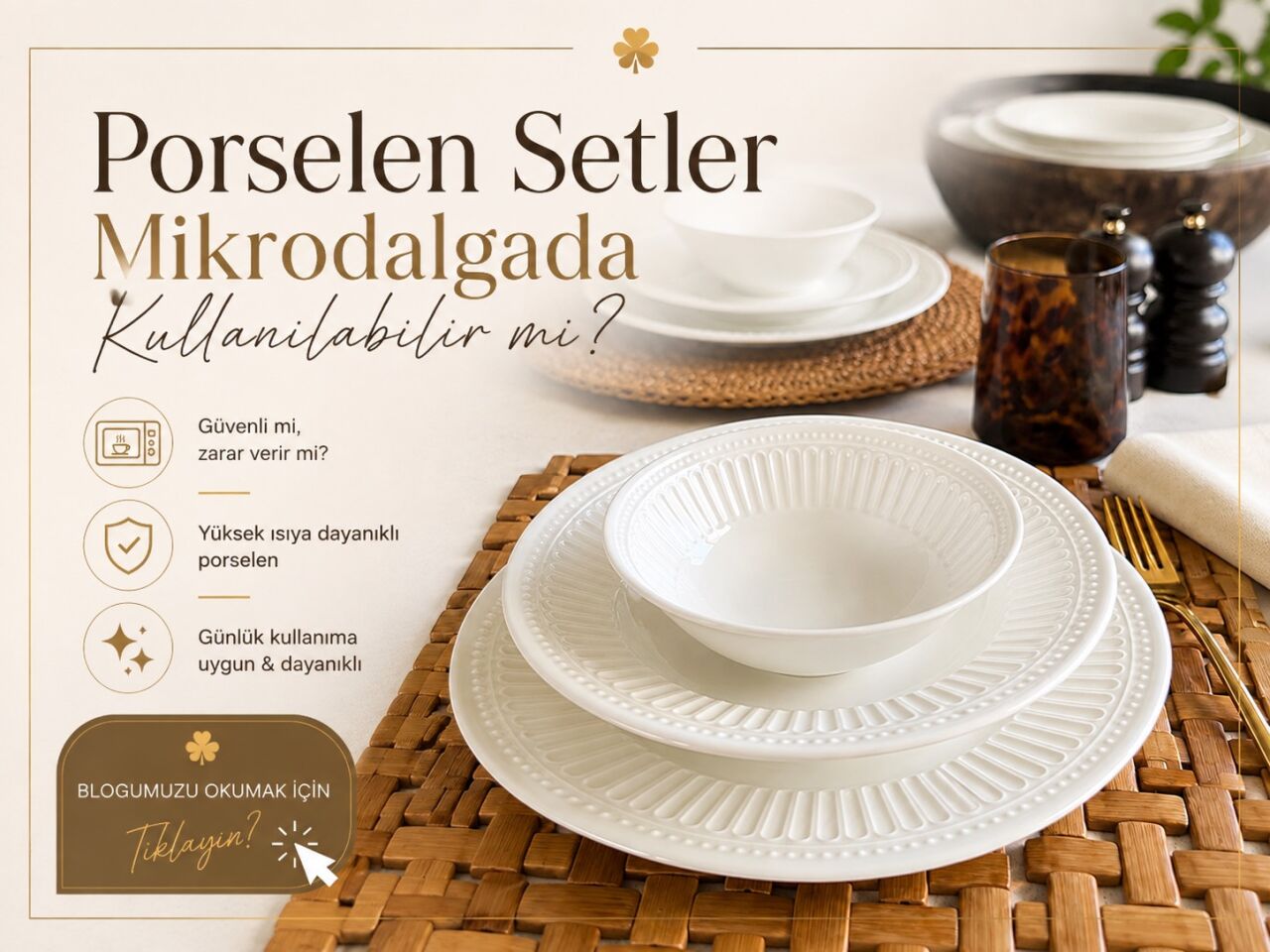 Porselen Setler Mikrodalgada Kullanılabilir Mi? Nelere Dikkat Edilmeli?
