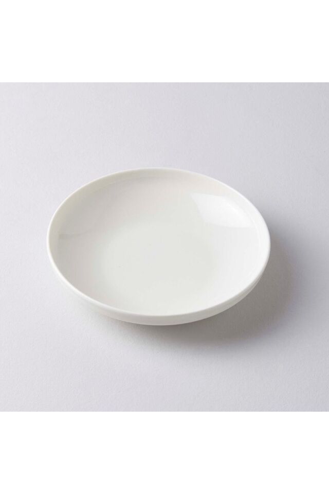 Kütahya Modern Krem 6'lı 6 Kişilik Çukur Yemek Tabağı Takımı Renkli