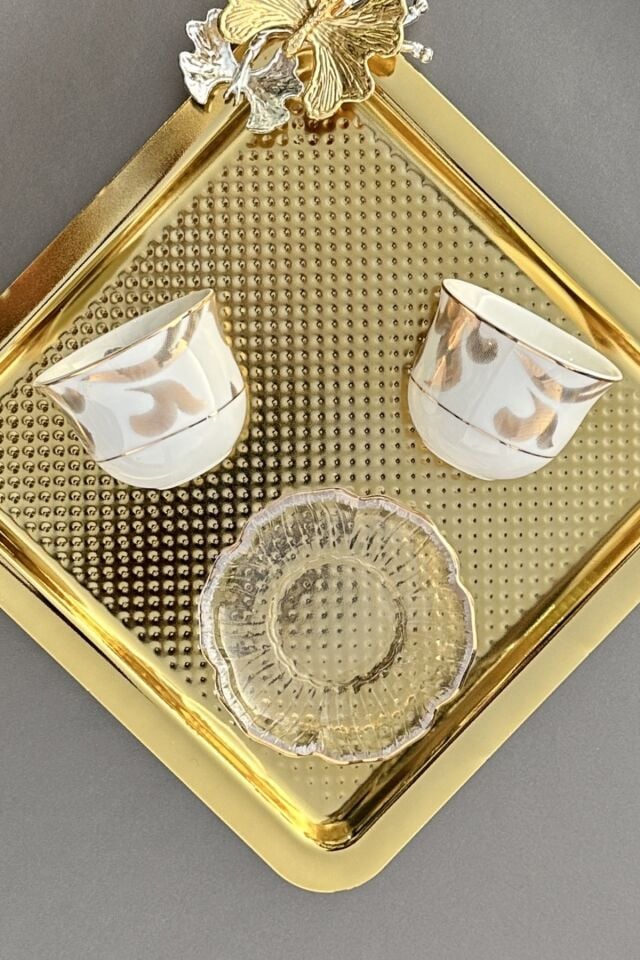 Camellia Gold Premium 2'li Mırra (TABAKSIZ)espresso Kahve Fincanı Takımı