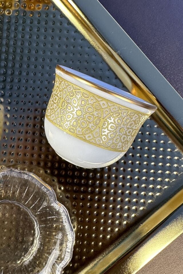 Mezapotamia Gold Premium 2'li Mırra(TABAKSIZ) Espresso Kahve Fincanı Takımı