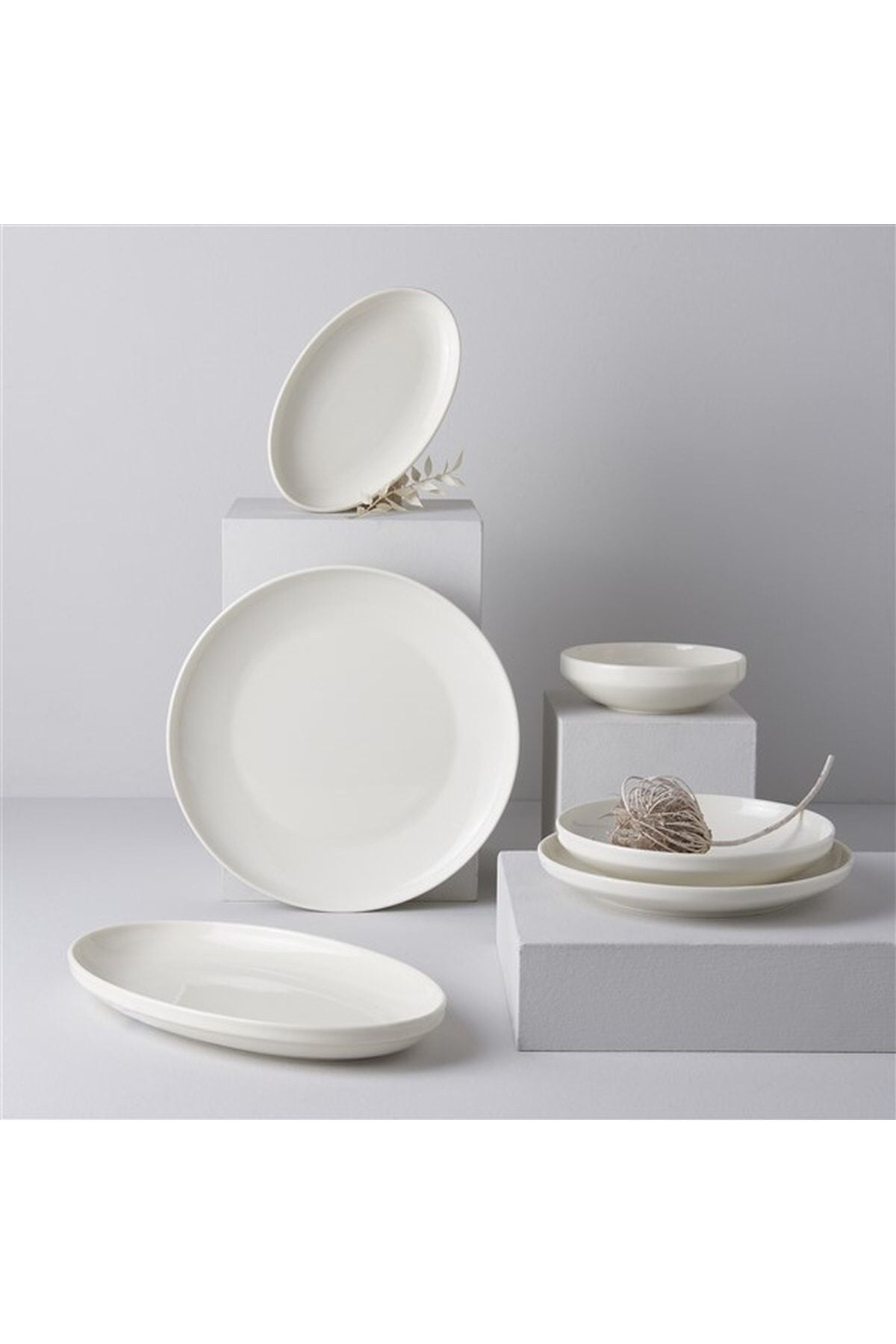 New Modern 6 Kişilik Porselen Yemek takımı
