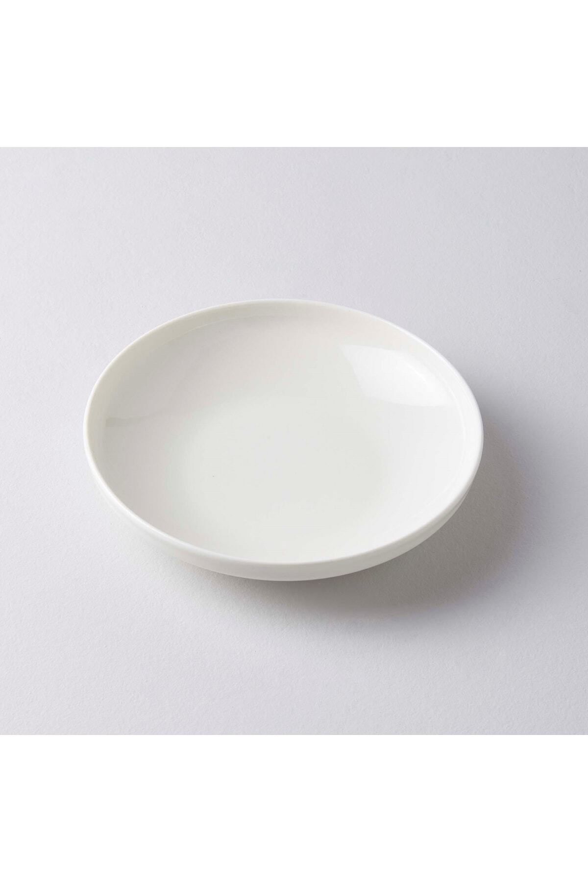 Kütahya Modern Krem 6'lı 6 Kişilik Çukur Yemek Tabağı Takımı