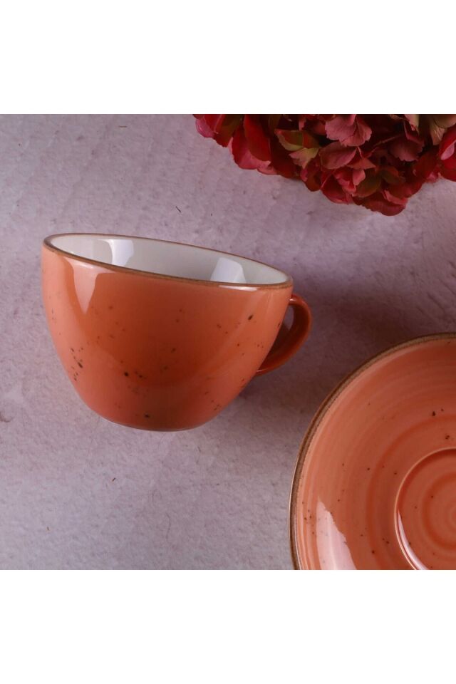 Somon 4 Parça 2 Kişilik Porselen Cappucino Latte Fincan Takımı