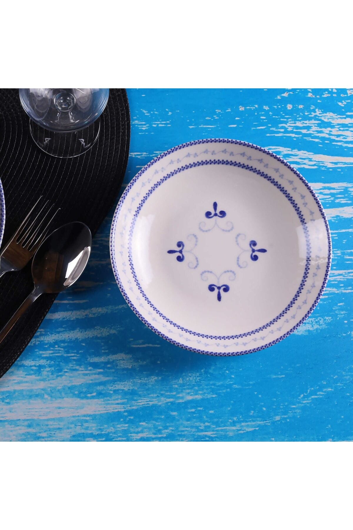 Klasik 6 Adet 19 Cm Çukur Tabak - Db0775