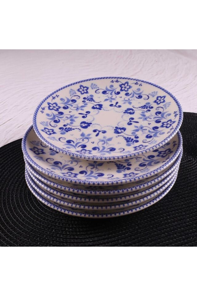Klasik 6 Adet 19 Cm Pasta Tabağı - Db0775