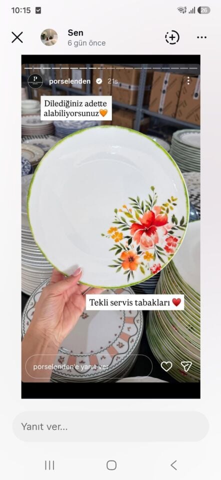 2 ADET SERVİS ÖZEL SİPARİŞ