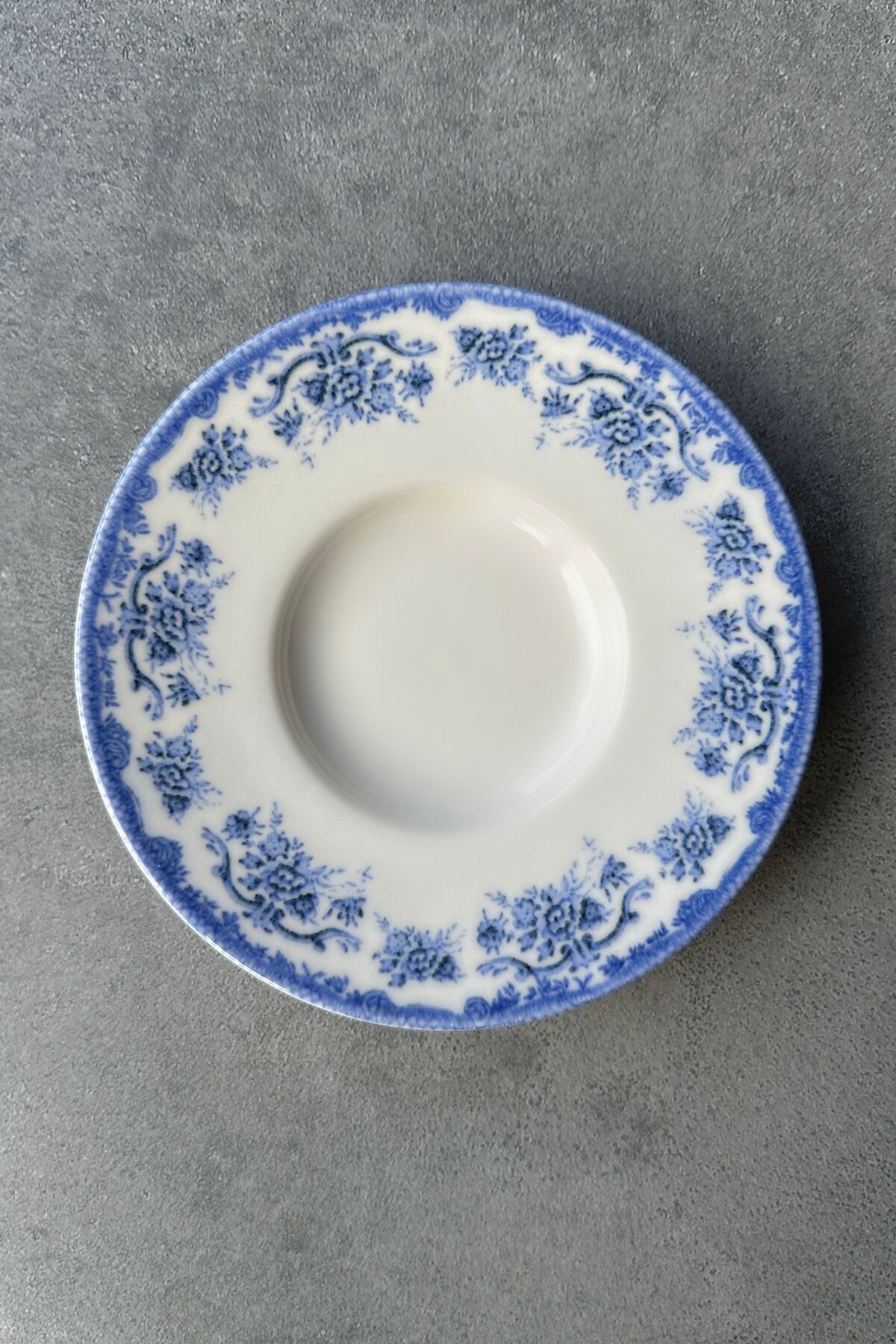 Antique baby blue 6 kişilik 11 cm 6’lı Premium Porselen Çay Tabağı Takımı 4026 Mavi