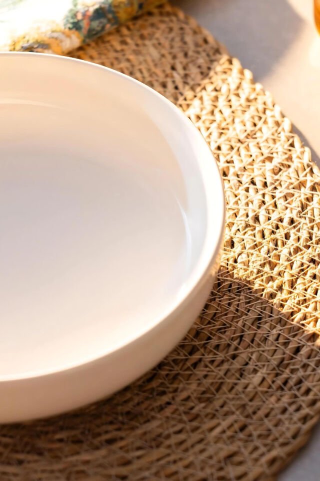 Modern Krem 20 Cm Küçük Boy Krem Porselen Bowl Salata Kasesi Sunum Servisi Krem