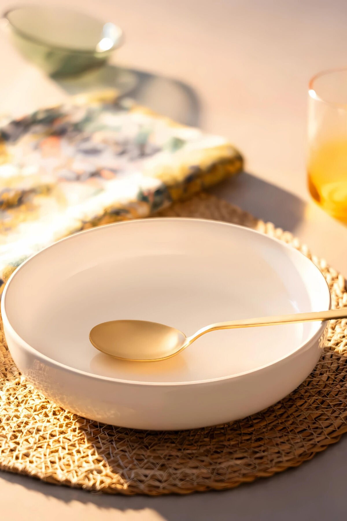 Modern Krem 20 Cm Küçük Boy Krem Porselen Bowl Salata Kasesi Sunum Servisi Krem