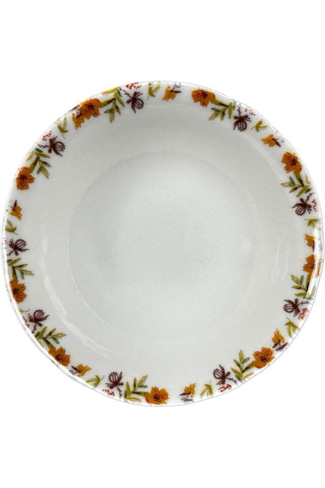 Jardin Çiçekli Krem 16 Cm 6 Lı Porselen Çorba Kasesi Servis Seti KREM